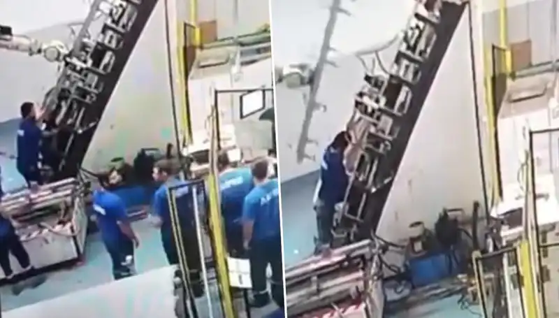 Fabrikada Feci Kaza: Makinenin Sırtına Saplanması Olayı
