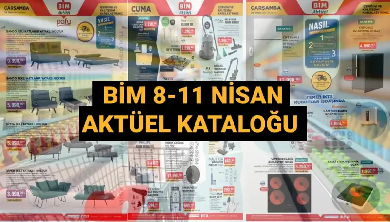 BİM, 8-11 Nisan 2025 Aktüel Kataloğu ile Hız Kesmiyor!